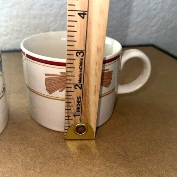 Meiwa Art Ceramic Soup Mugs Set Of 2 With Red Chili Pepper Design - Picture 4 of 8